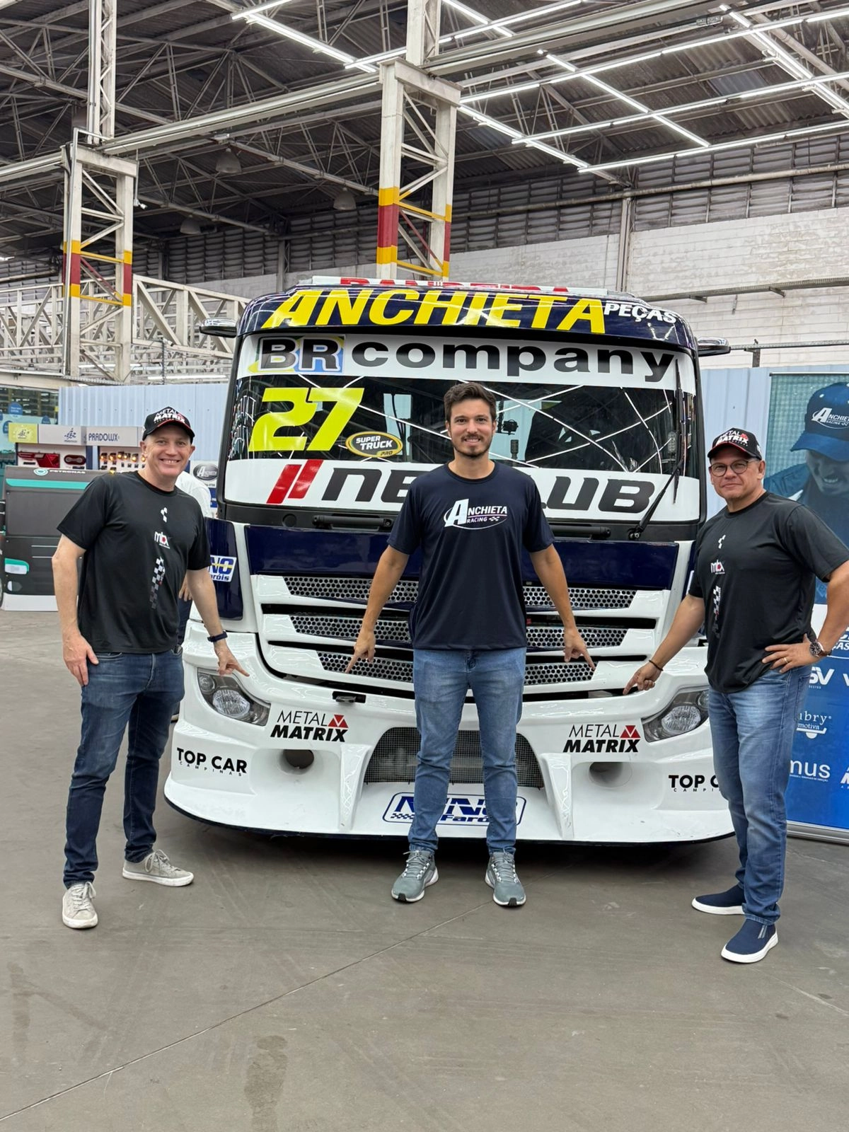 Parceria firmada com a equipe Anchieta Racing na Copa Truck